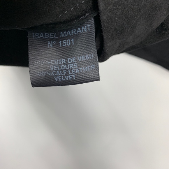 Isabel Marant Black Suede Lace-Up Faone Tunic - Picture 5 of 8